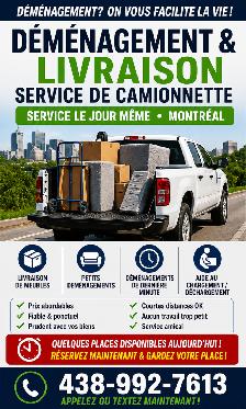 Petit Déménagement & Livraison à Montréal