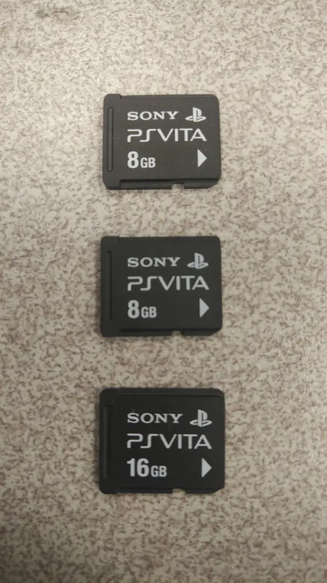 Sony PS Vita Memory Cards, 8GB, 16GB