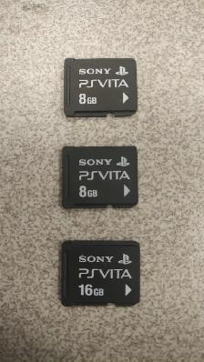 Sony PS Vita Memory Cards, 8GB, 16GB