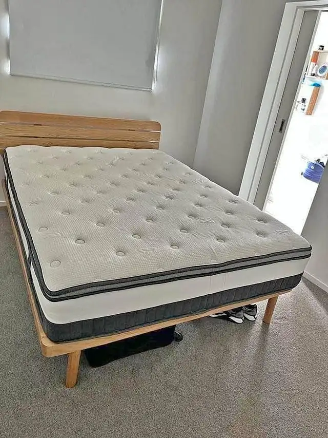 Queen Bed Frame Elegant Finish Available Now