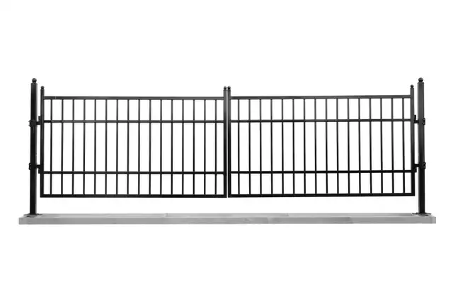 Portail d'entrée de ferme en métal de 6 m (20 pi)