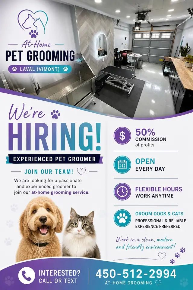 hiring pet groomer