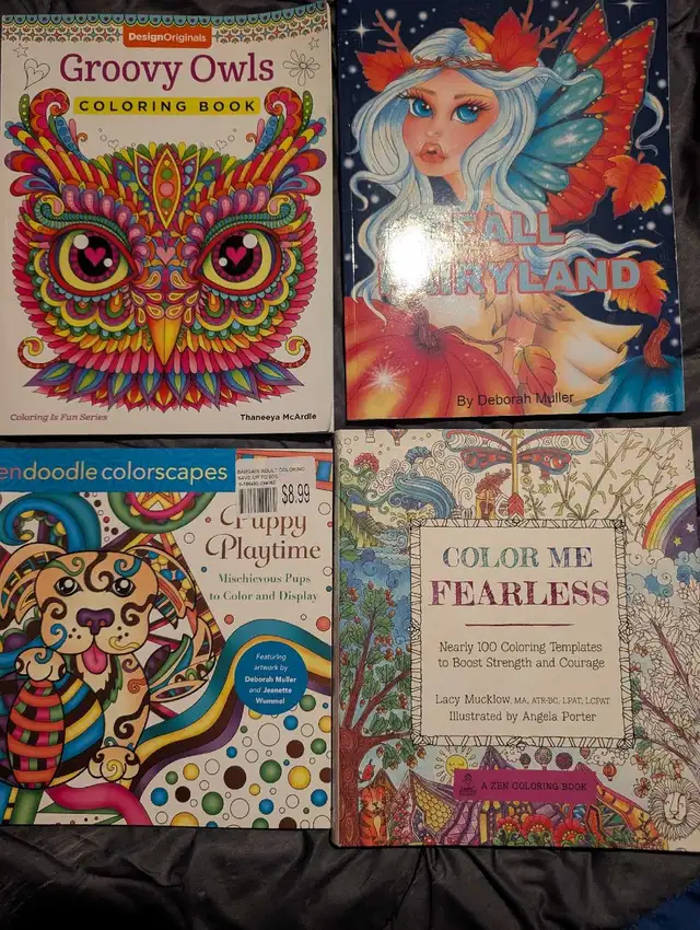 Adult colouring books
