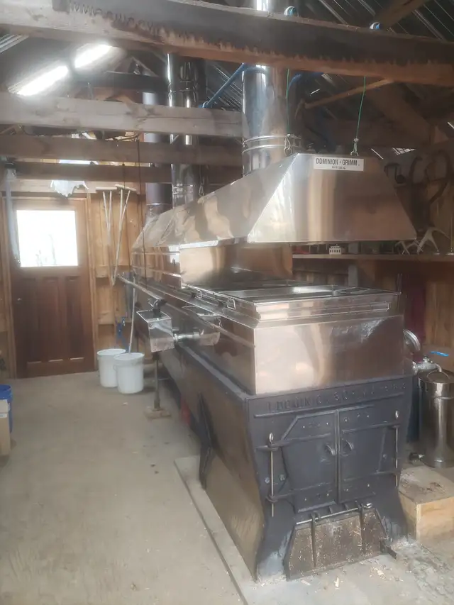 2 1/2' by 12' Dominion & Grimm Maple Syrup Evaporator