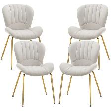 Brand New Set of 4 Modern Accent Dining Chairs Special $359