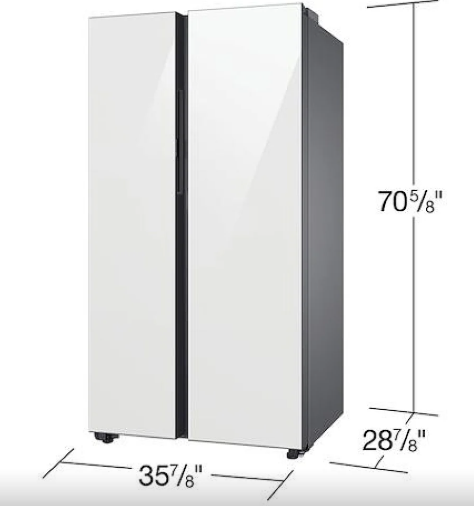 Samsung Bespoke 36' 22.6 Cu. Ft. Side-By-Side Refrigerator - Photo 4
