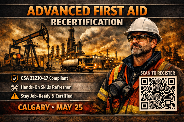 Advanced First Aid Recert – CSA Z1210‑17 Alberta May 25