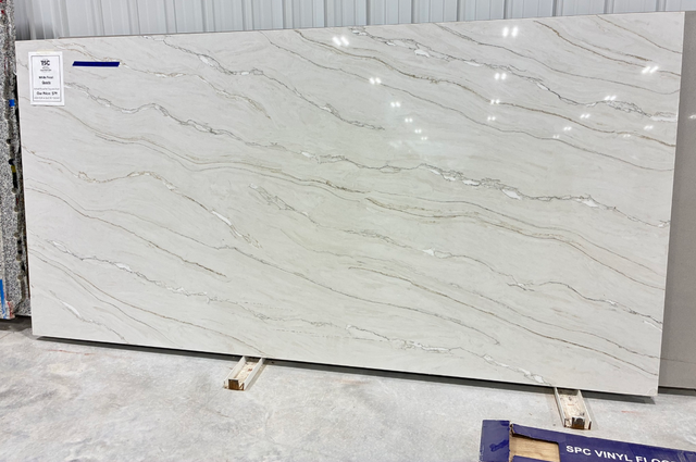 Grey Quartz Countertop - With Big Beautiful Veins - Photo 2