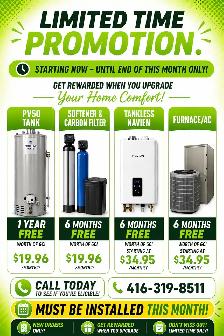 WATER HEATER  -  HVAC - WATER SOFTENER -