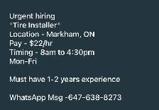 Tire Installer