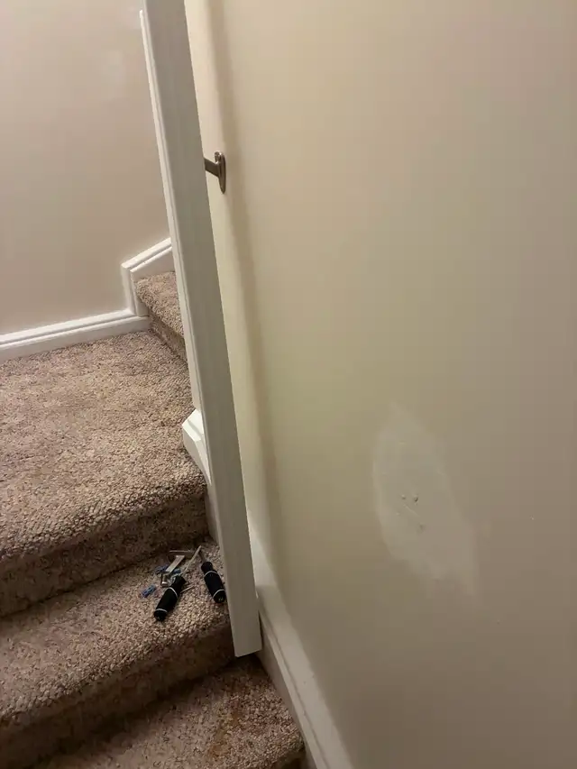Need a railing screwed into wall