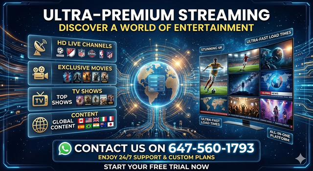 high quality 4K i.p/t.v premium services available