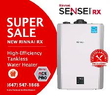 High Efficiency TANKLESS Water Heater w/ 12 Months No Payment