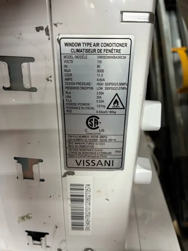 Vissani 5000btu AC unit - Photo 3