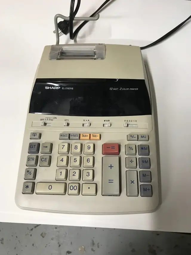 Calculatrice Sharp EL2192RII imprimante de table 12 digits Calcu