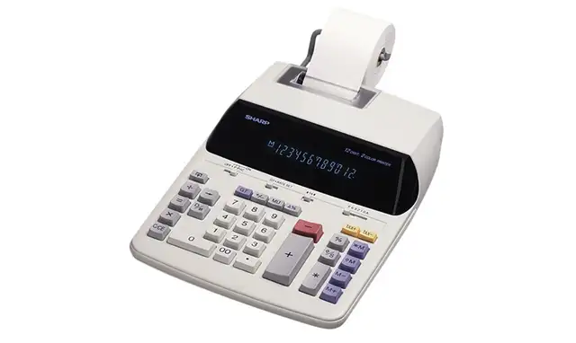 Calculatrice Sharp EL2192RII imprimante de table 12 digits Calcu - Photo 2