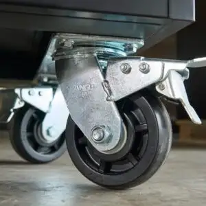 Ensemble de roulettes de mobilité pour banc de 3 m