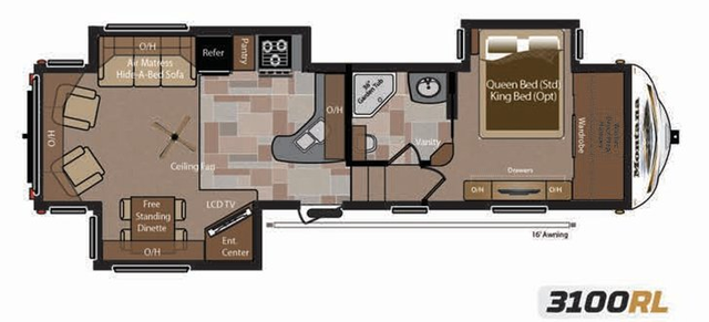 2013 Keystone Montana 3100RL Fifth Wheel
