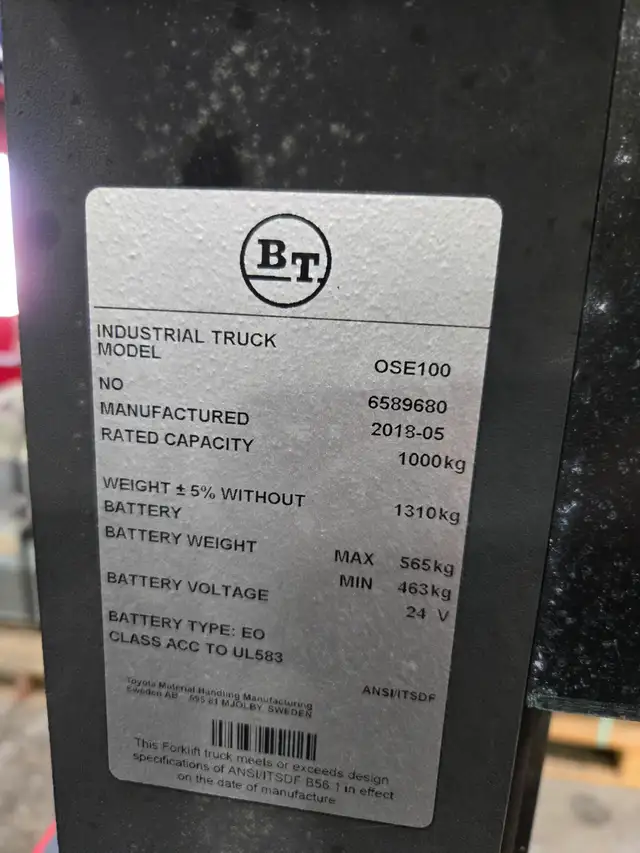 FORKLIFT, MAKE BY, 2018 , 1000 KG CAPACITY - Photo 4