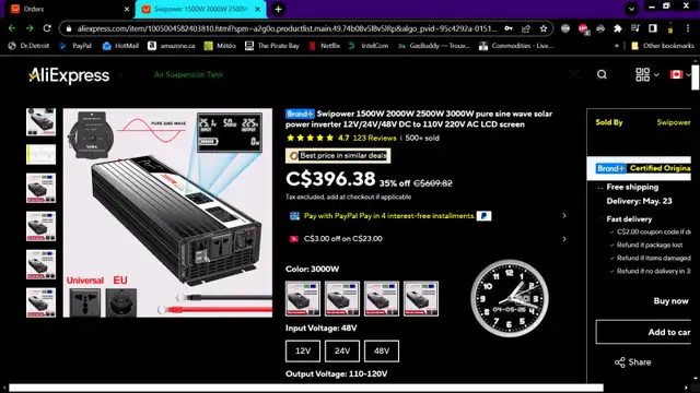 Onduleur 3000W  48v sinusoïdale pure - Photo 2