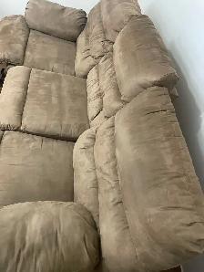 free brown sofa recliner