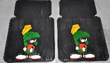 Vintage " Marvin the Martian " Rubber Floor Mats.