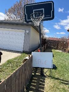 basketball stand.