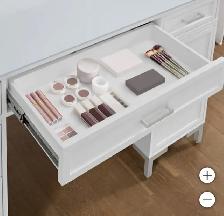 51" white makeup vanity with LED mirror - Photo 3