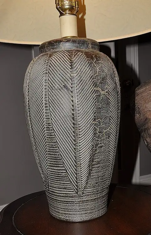 Grey Ceramic Tri-Light Lamps. - Photo 4