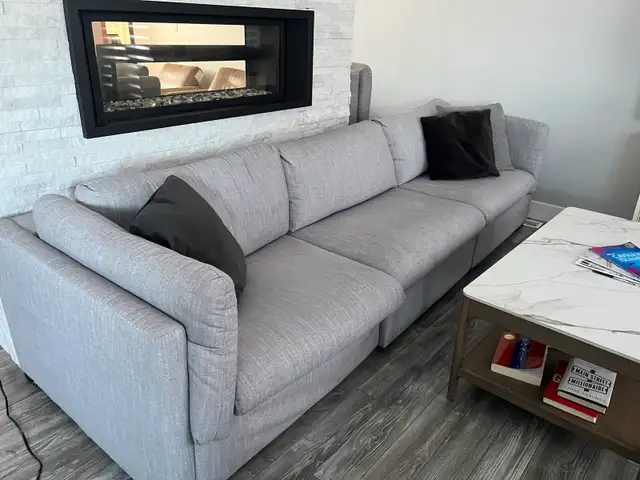 Italian made fabric sofa and loveseat