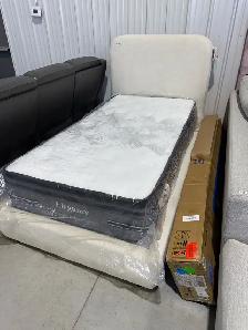 Twin sized double bed with mattress
