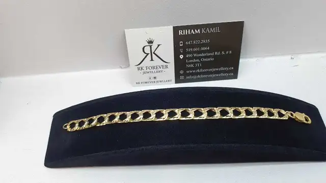 10k  yellow gold bracelet # 393_5