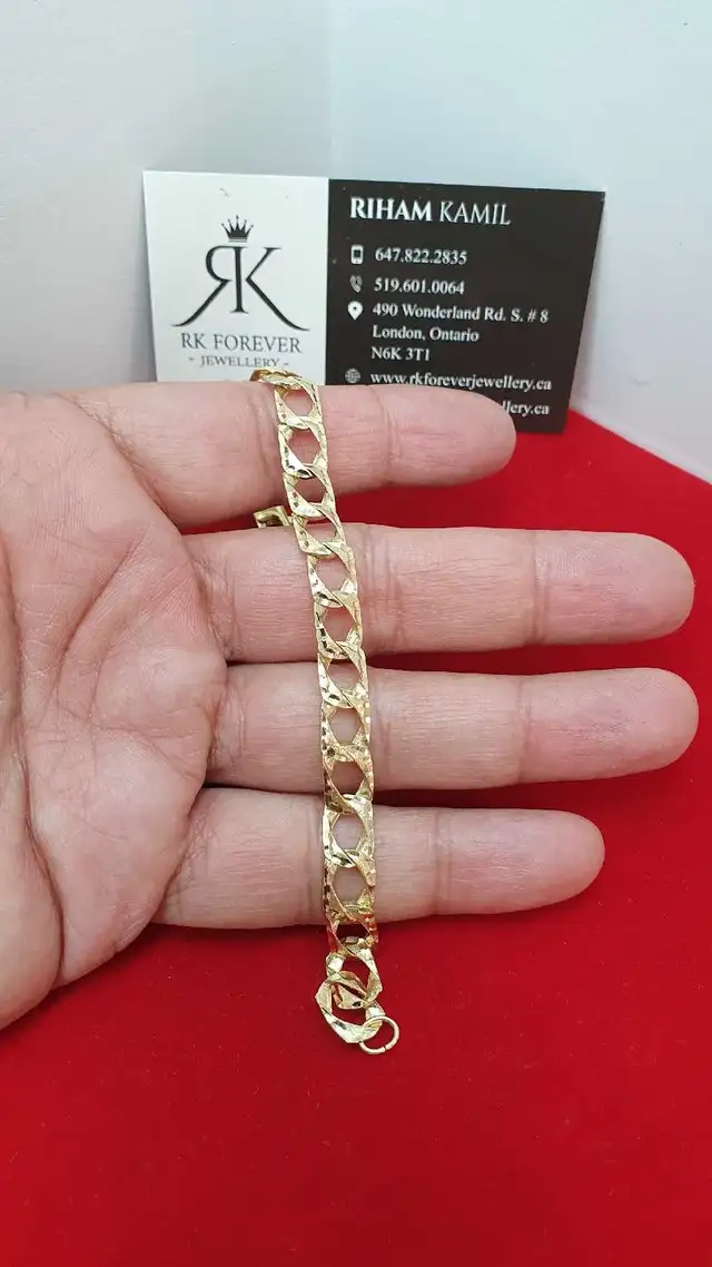10k  yellow gold bracelet # 393_5 - Photo 5