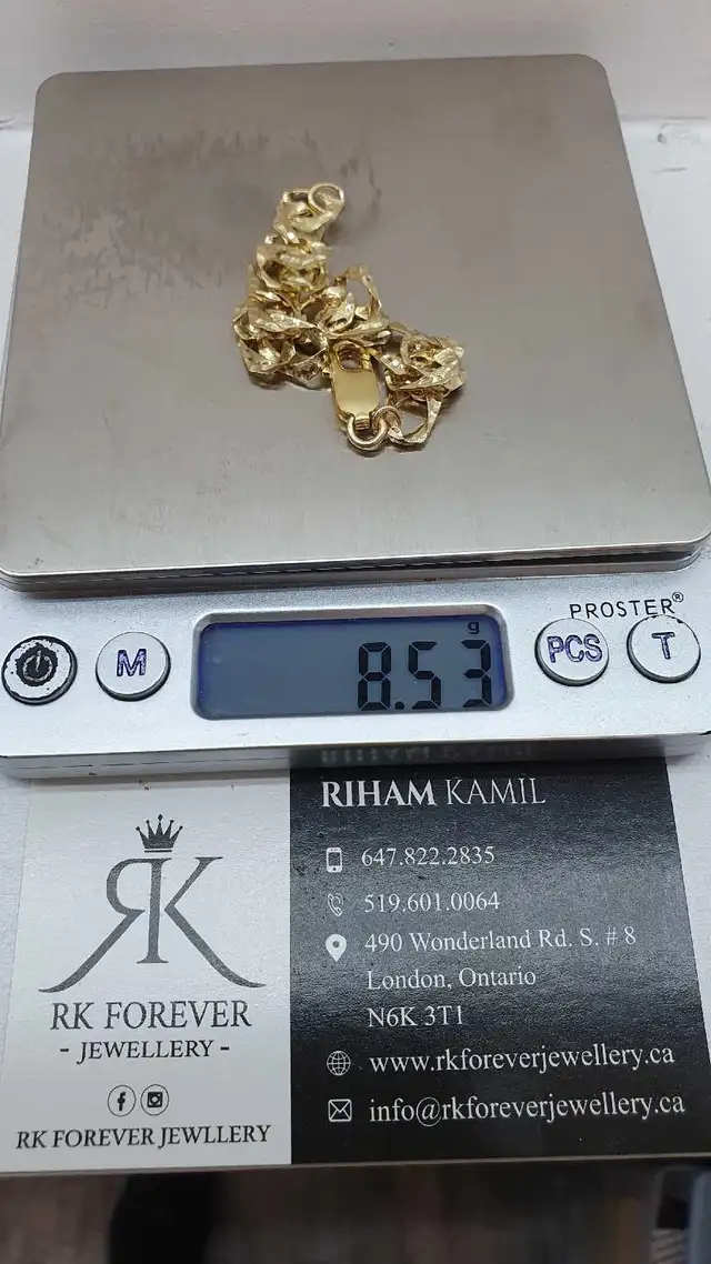 10k  yellow gold bracelet # 393_5 - Photo 6