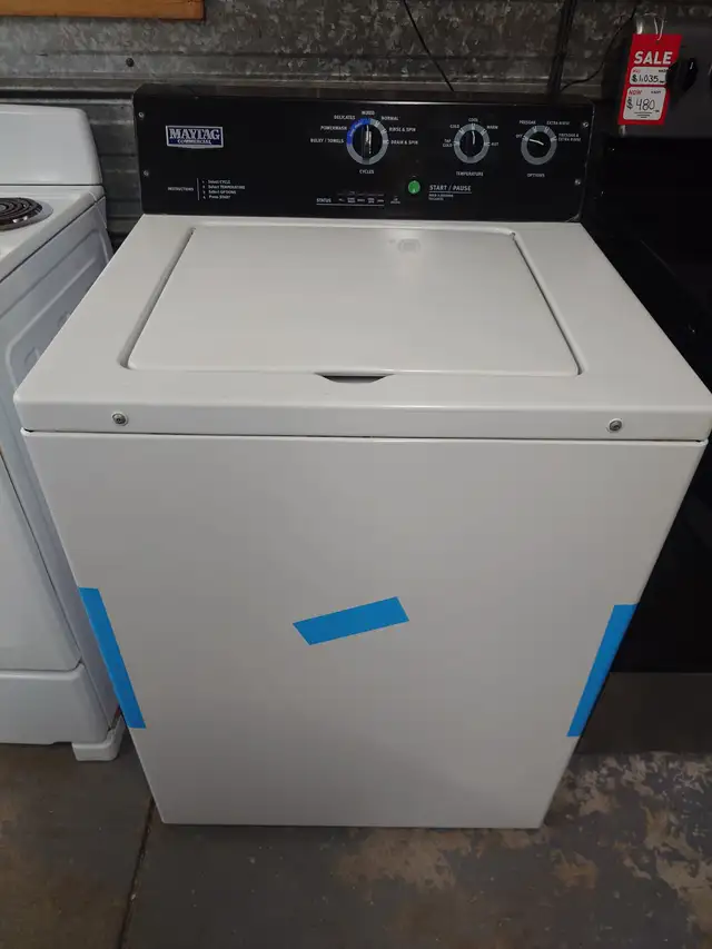 Maytag '27' White Top Load Commercial Washer on Sale‼️