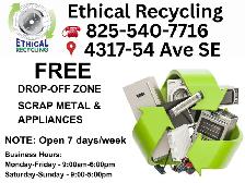FREE SCRAP METAL APPLIANCE DROP OFF