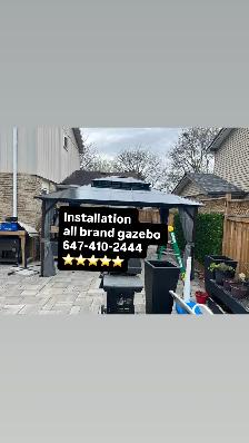 installation gazebo