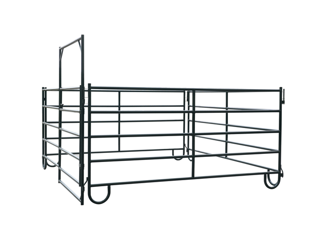 Panneaux de corral pour ferme, 54 pièces, avec portails - Photo 5