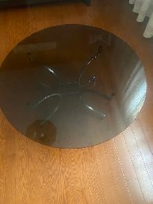 Glass top Table