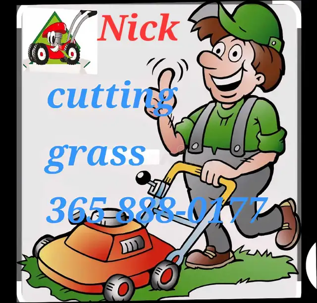cutting grass