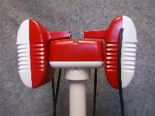 2 Vintage Eprad Drive-In Speakers with Stand Fully Restored Coke
