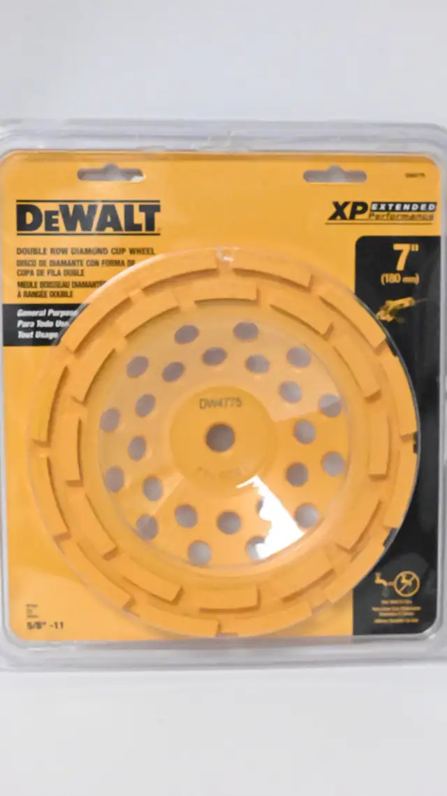 Diamond Cut Whell Dewalt Model DW4775 Double Row Brand New