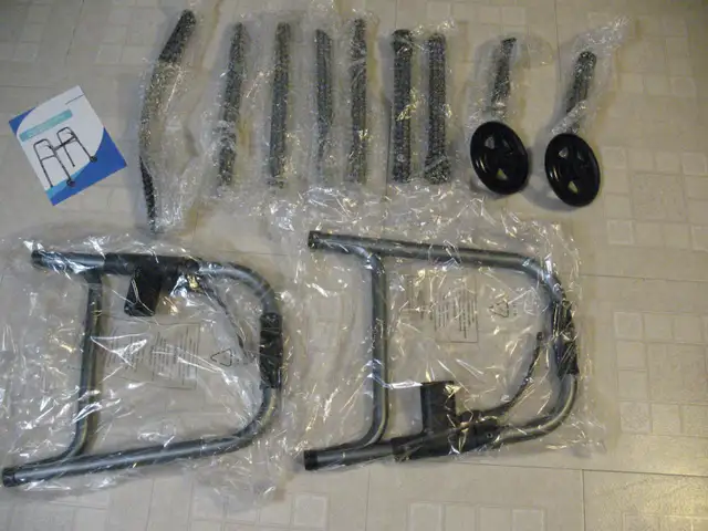Adjustable Aluminum Walker with 2 Front Wheels, BRAND NEW - Photo 3