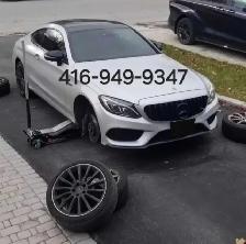 seasonal tire change at your doorstep
