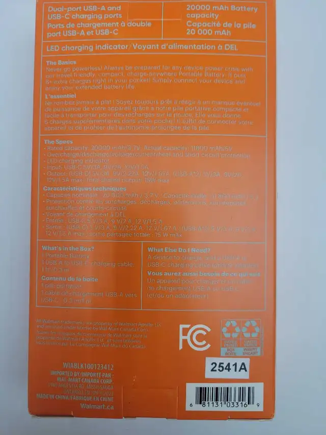 ONN 20000mAh Power Bank - Photo 2
