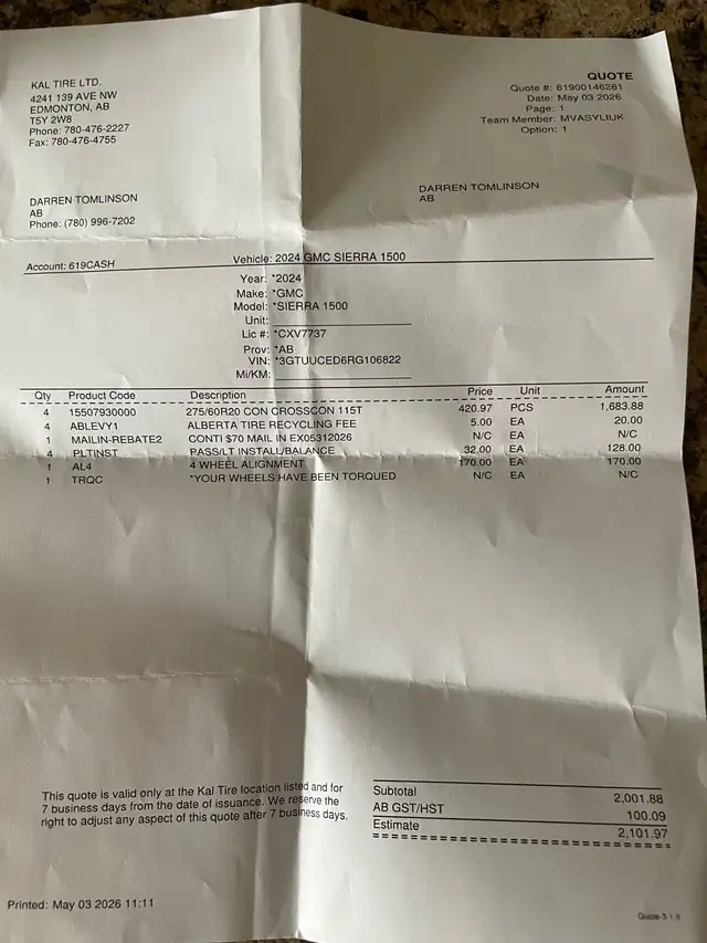 4 Like New Tires For Sale - Photo 7