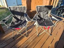 2 Chaises de camping pliante