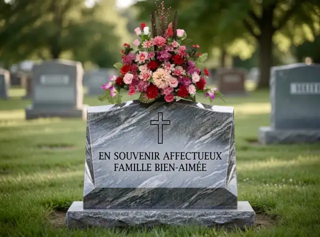 Fleur pour pierre tombale - Photo 7