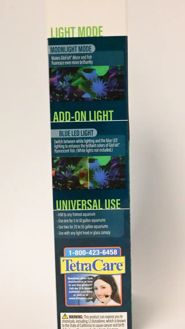 Aquarium Light 8' Blue Light Glo Fish Brand New - Photo 5