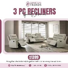 Huge Saving 3 Piece Recliner set Start from 1399.99 - Photo 6